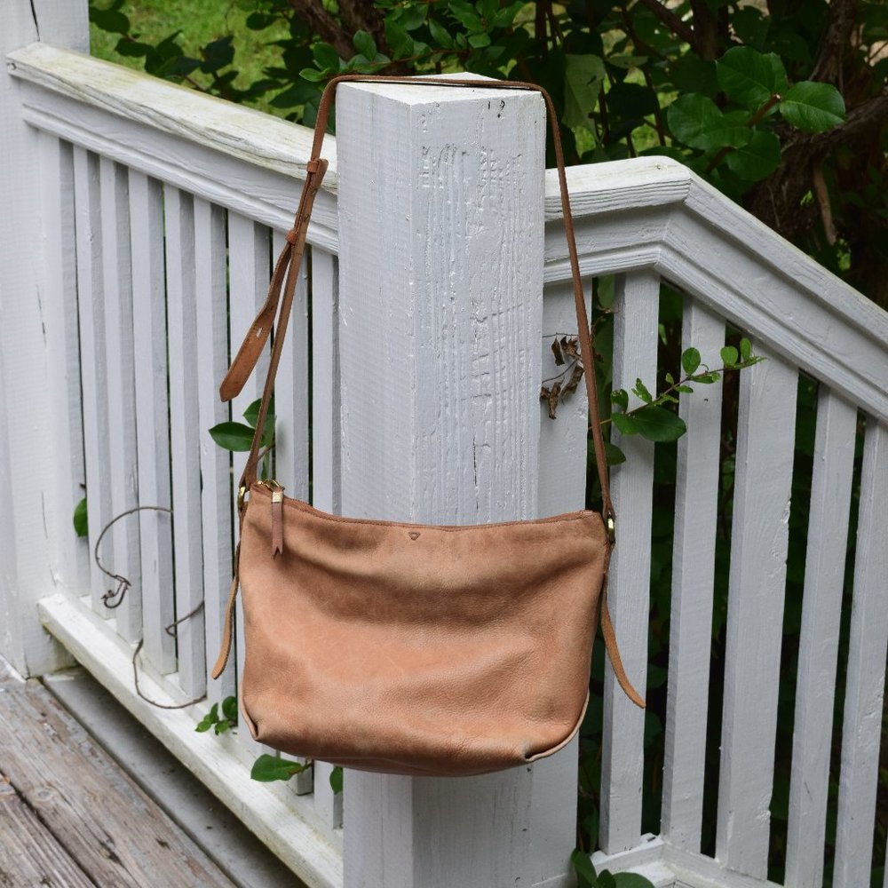 Madewell Tan Leather Crossbody Bag